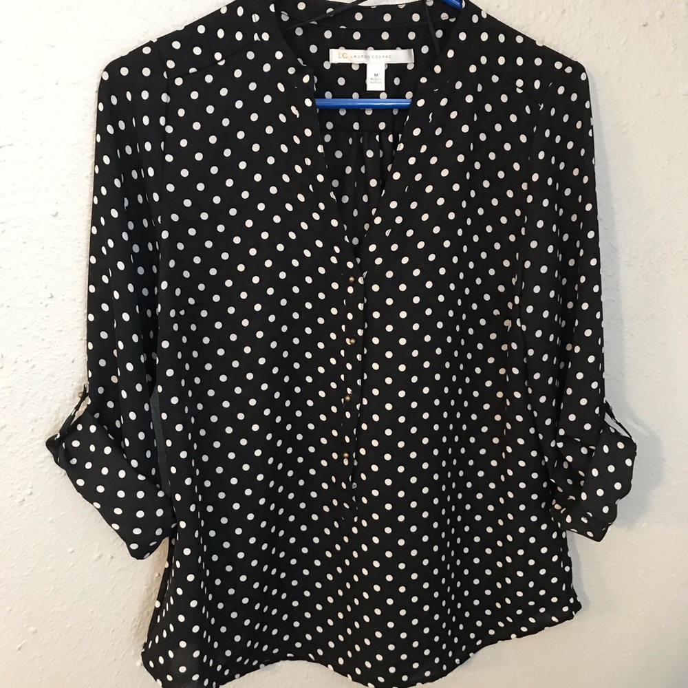 Polka dot blouse